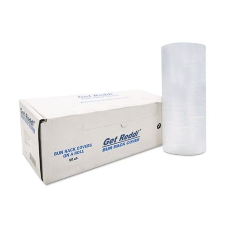 Integrated Bagging Systems Inteplast, Poly Bun Rack Cover, 60x80, 15 Micron, 50PK BR60X80